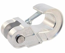 Royal Hooks Billet Aluminum Show Hook D-Ring Recovery Hook Raw RHO-12019-RW