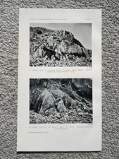 Caerlon Cove, Poltesco & Cliffs at Polesco - Vintage Print - 1946