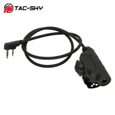TS TAC-SKY U94 V2 PTT Walkie Talkie Adapter for Tactical Noise Canceling Headset
