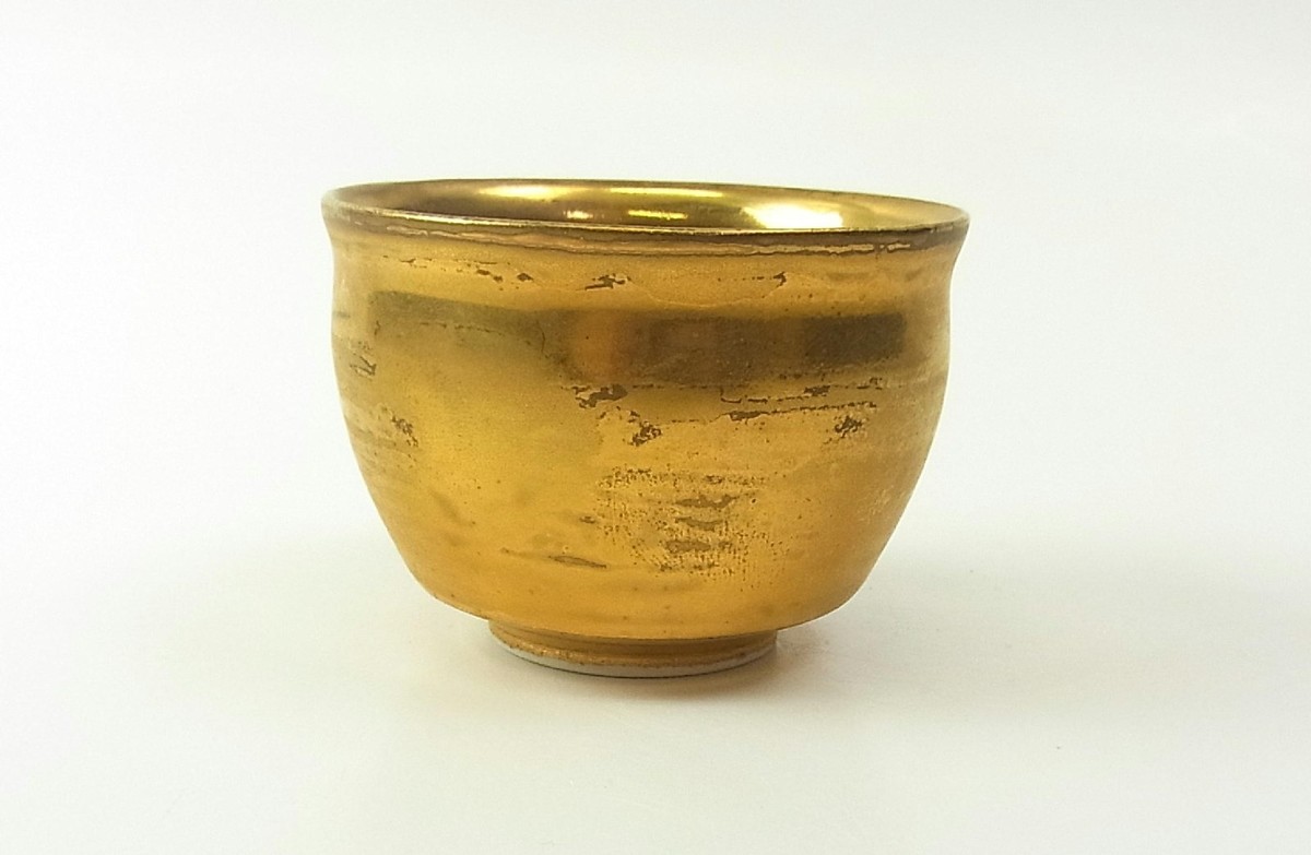 ぐい呑　善蔵 柳瀬美術店 / 波多野善蔵「萩ぐい呑」共箱[HATANO Zenzo]Sake cup