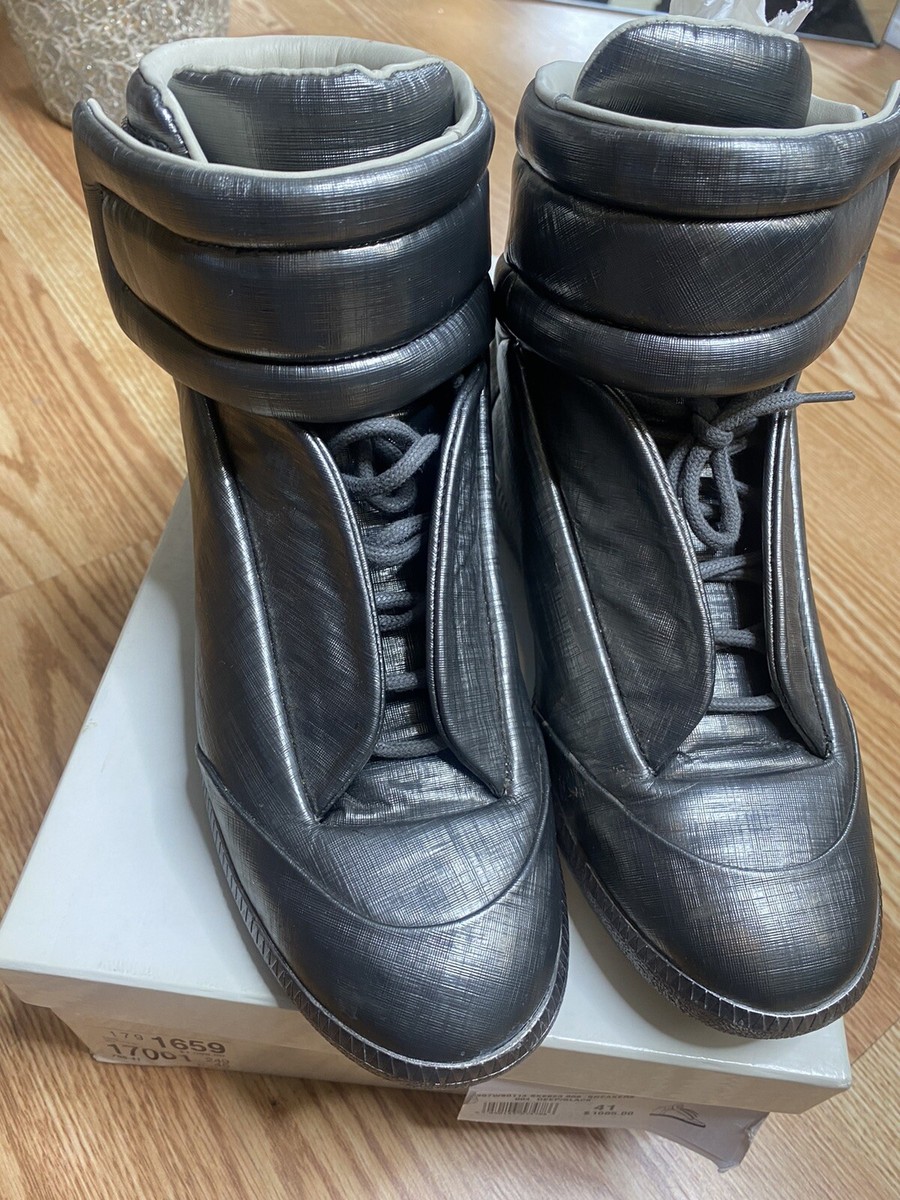Maison Margiela Future Metallic High-Top Sneakers Authentic Maison Margiela Future Metallic High-Top Sneakers Authentic