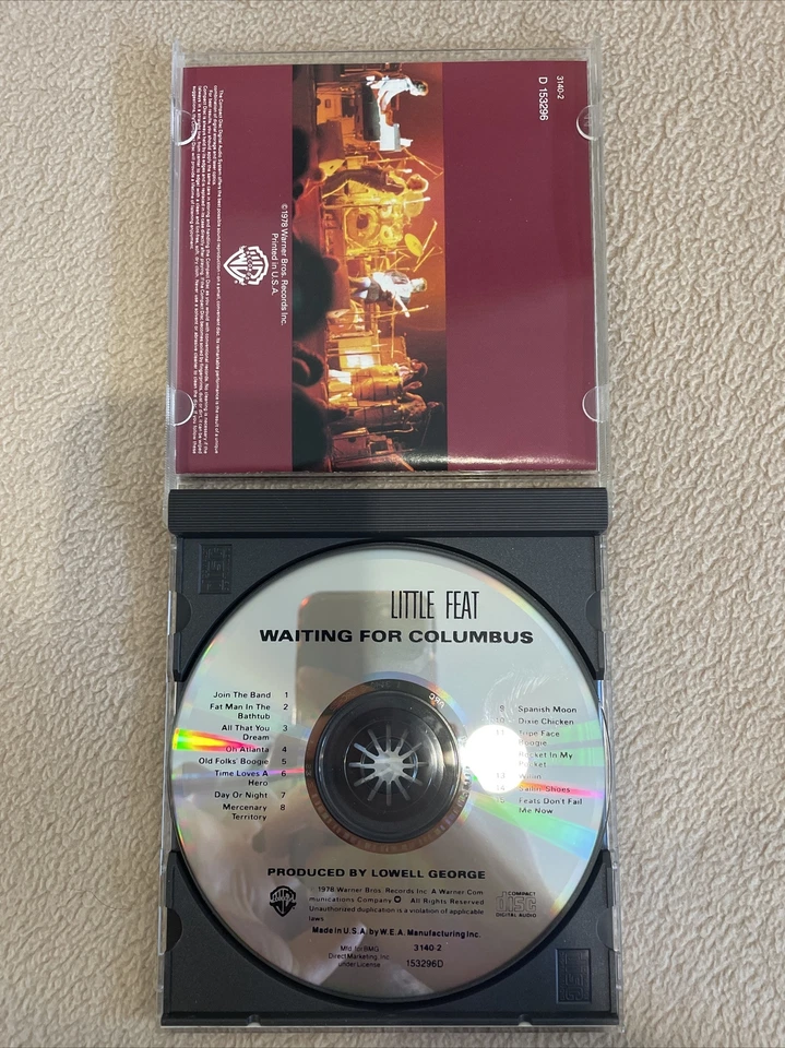 Little Feat - Waiting For Columbus (CD,1988,Warner,1st Ed) Foto 3 de 4
