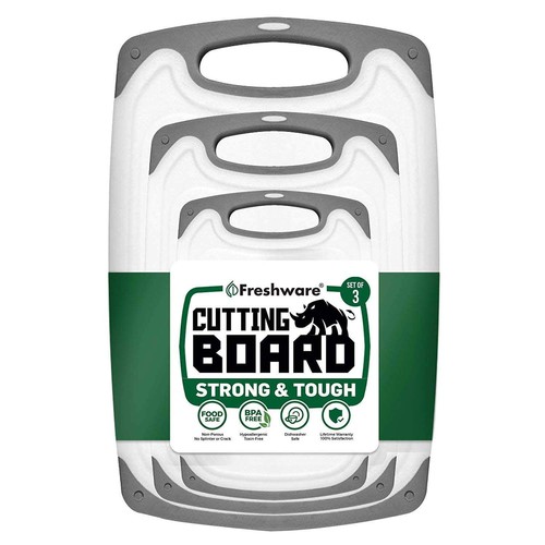 Freshware Cutting Boards For Kitchen (3-Piece)