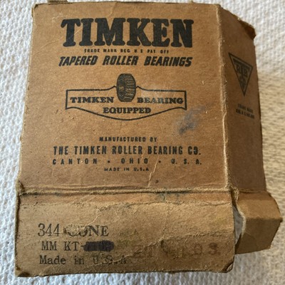 Timken 344 Tapered Roller Bearing Cone 40mm Bore