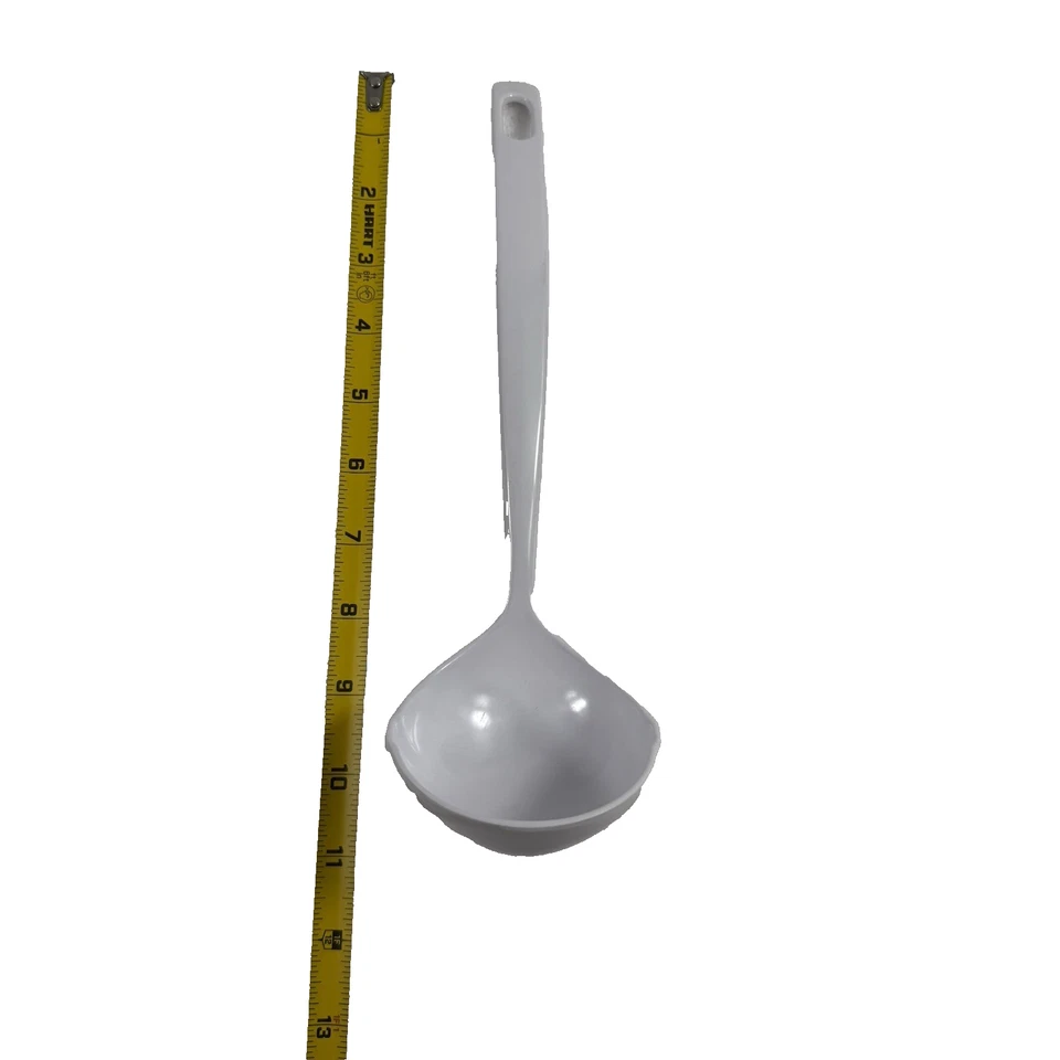 Good Cook Classic 11.5" White 100% Melamine Ware Ladle Soup Spoon N27-09 - Image 3 of 4