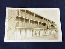 T3-5 VINTAGE MILITARY POST CARD - MILITARY BASE BARRACKS?