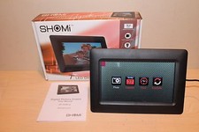 SHOMi 7" LED Digital Picture Frame USB SD/SDHC, MMC Open Box MINT Works Great