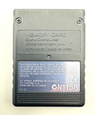 may Sony Playstation 2 PS2 Official OEM MagicGate 8mb Memory Card