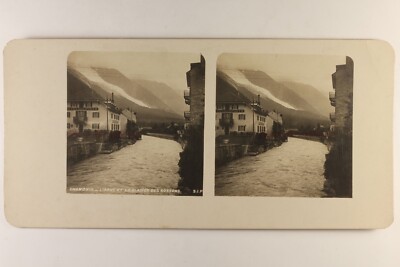 Frankreich Chamonix-Mont-Blanc L  Arve und Die Gletscher Des Bossons c1920 Foto