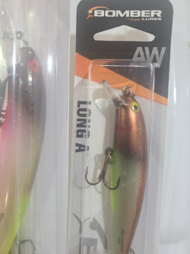 "Lote de 2 señuelos Bomber Deep Long A 4,5"" All Water Ljp Bass Crankbait Coco Crush"  Foto 3 de 4