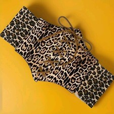 Damen  Taillengürtel Korsettgürtel💖Neu Hüftgürtel Stretchgürtel Corsage Leopard