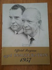 Vintage 1957 Official Program 43rd PresidentiaI Inauguration Dwight D Eisenhower