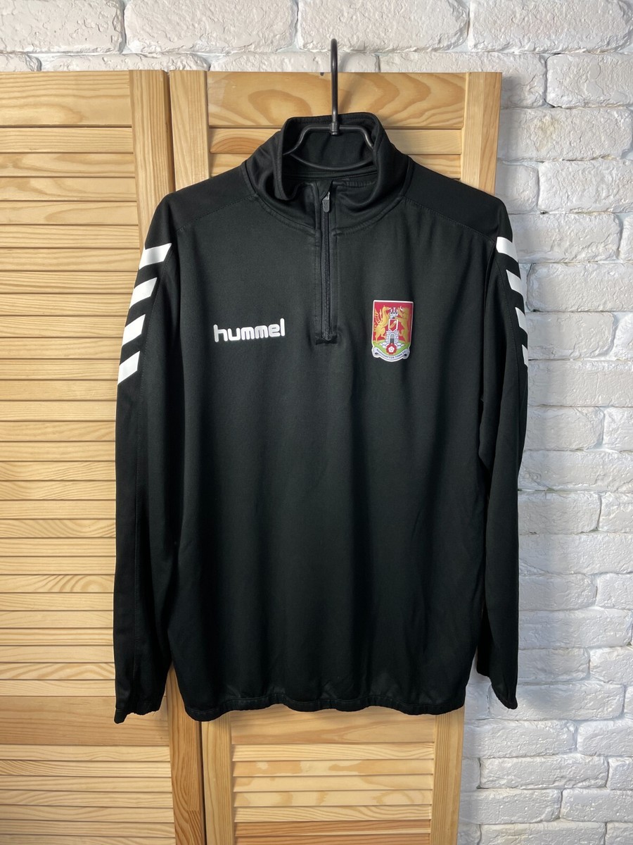 NORTHAMPTON TOWN TRAINING FOOTBALL SOCCER JACKET BLACK HUMMEL MENS sz  S -M