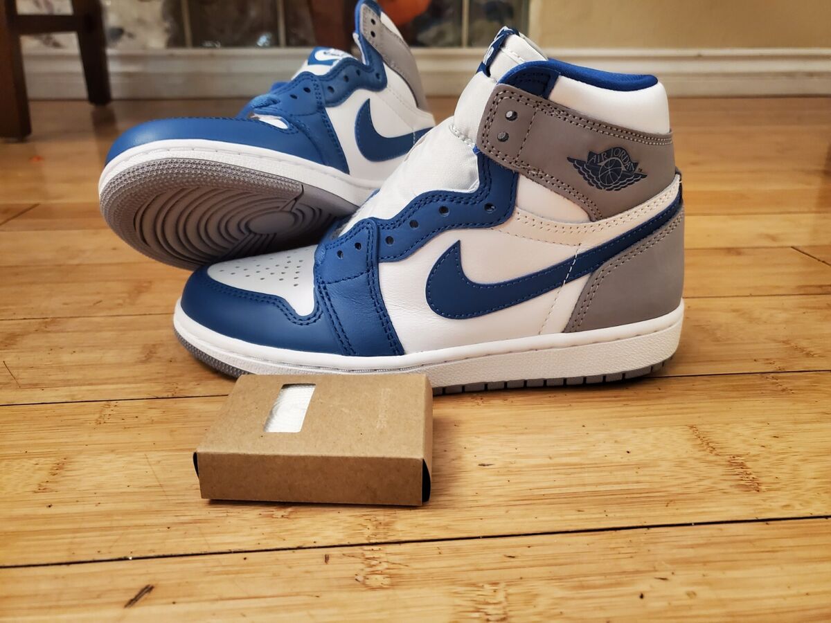 Nike Air Jordan 1 Retro High OG True Blue Shoes Size 3.5Y Nike Air Jordan 1 Retro High OG True Blue Shoes Size 3.5Y