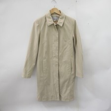 Jfw Overcoat Jacket Ladies Uk 10 Beige Hidden Buttons Long Pockets Smart