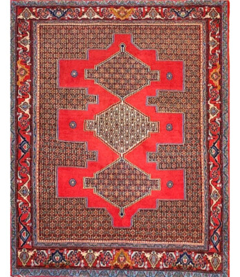Hand-knotted Rug (Carpet) 4X5, Seneh mint condition