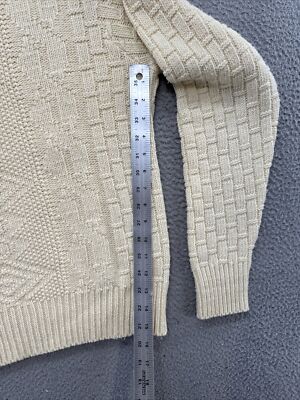 Vintage Studio One By Campus Long Sleeve Knit Ivory Sweater