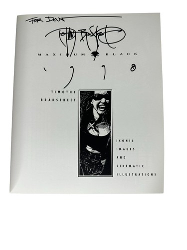 Maximum Black by Timothy Bradstreet Signed First Edition 1998 Hardcover Book - Picture 4 of 5