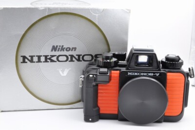 Near MINT] Nikon NIKONOS V Orange Underwater 35mm Film Camera Body