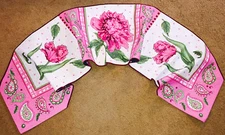 Pink Paisley ~ Pink Tulips Pink Carnations 72" Tapestry Table Runner