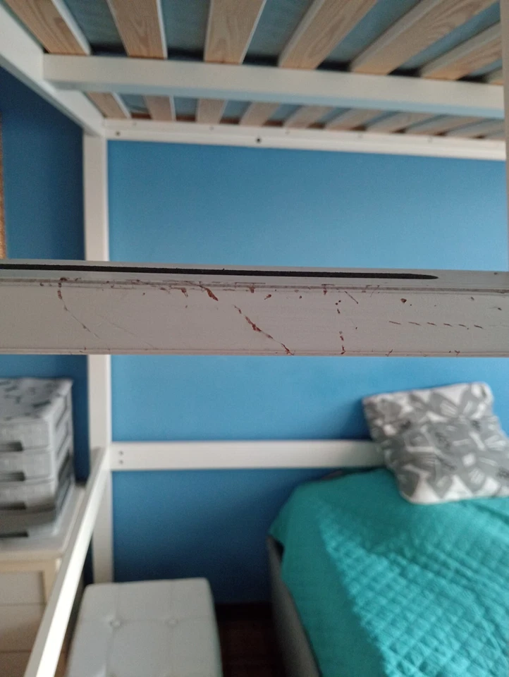 Stora di Ikea struttura letto a soppalco 140x200cm, bianco  - Immagine 3 di 3