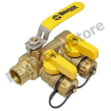 3/4" Sweat Threaded Webstone Pro-Pal Purge & Fill Ball Valve w/ Hose Drain 58613