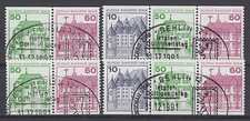 Berlin Zusammendruck gest W 75 - W 78 aus MH 13 Burgen & Schl&ouml;sser Sonderstempel