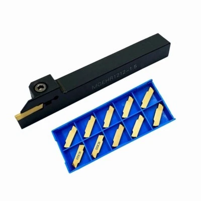 CK-CNC MGEHR1212-1.5 Lathe Grooving Tool Holders Cut-Off 12x12x100mm +10 MGMN150 insert