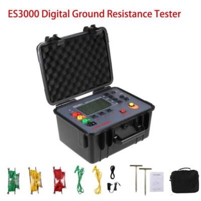 Digital Earth Ground Resistance Tester Meter Grounding Resistance Measurement