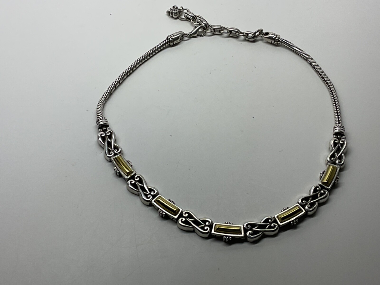 BRIGHTON Interwoven Heart Scroll Rectangle Bar Si… - image 3