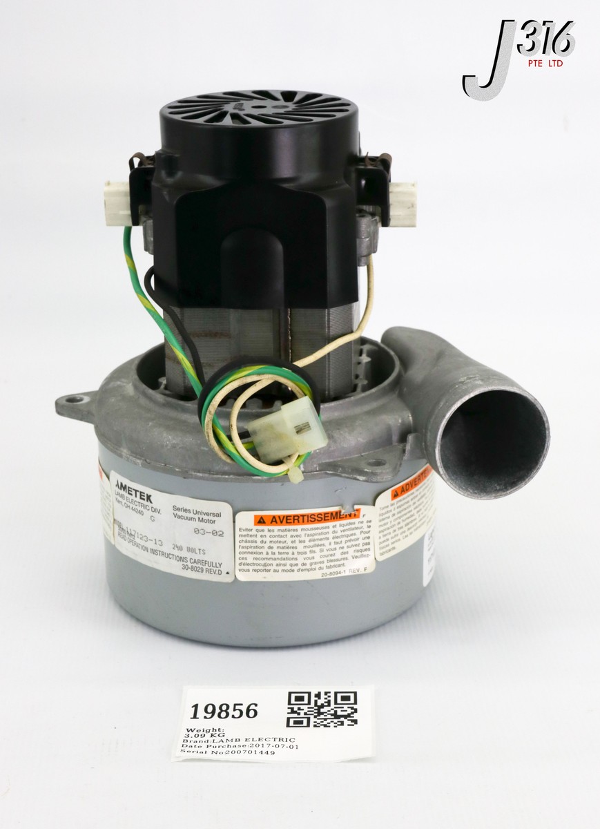 Re 19856 LAMB ELECTRIC AMETEK VACUUM MOTOR 117123-13 | eBay
