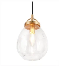 A04629 Maud 6" Wide Gold Mini Pendant LIGHT / GOLD /