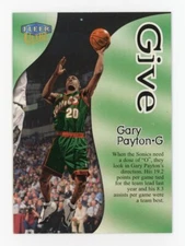 1998-99 Fleer Ultra Give & Take #GT1 Gary Payton - Seattle Supersonics (HOF)