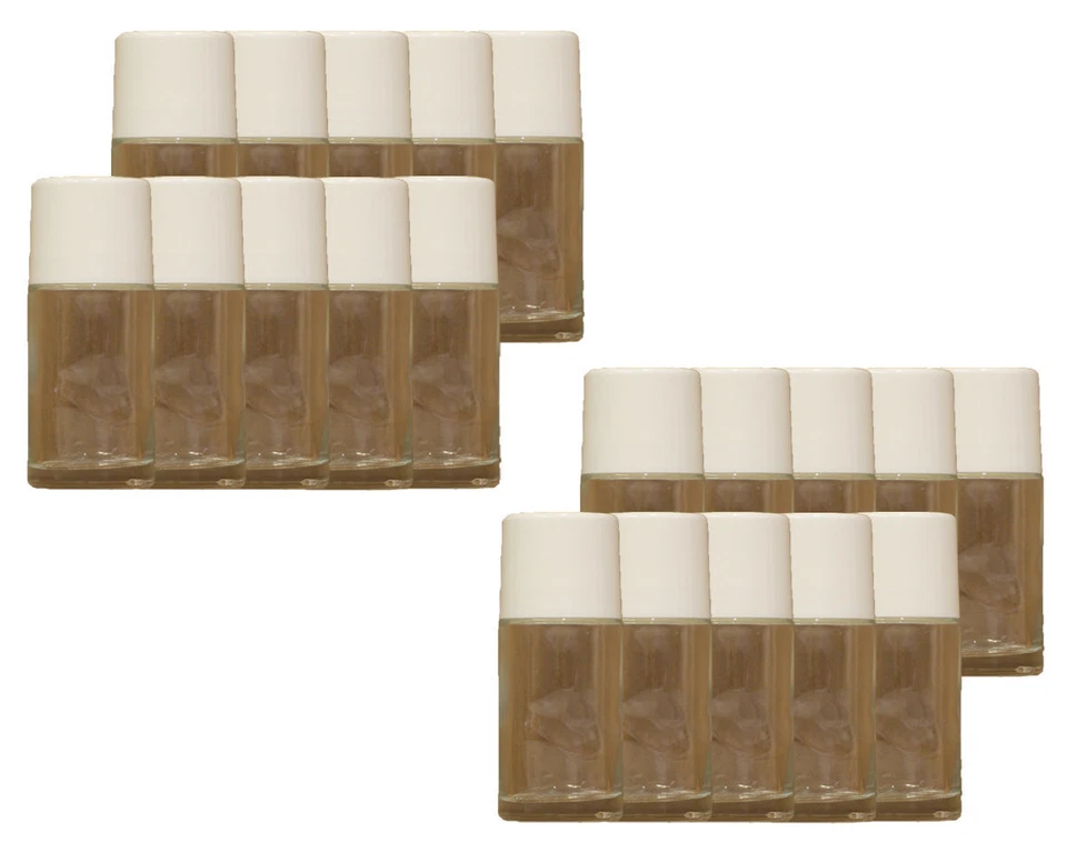 NATURGUT 20 x 50 ml Rollon Glasflaschen mit Kugel und Verschlusskappe