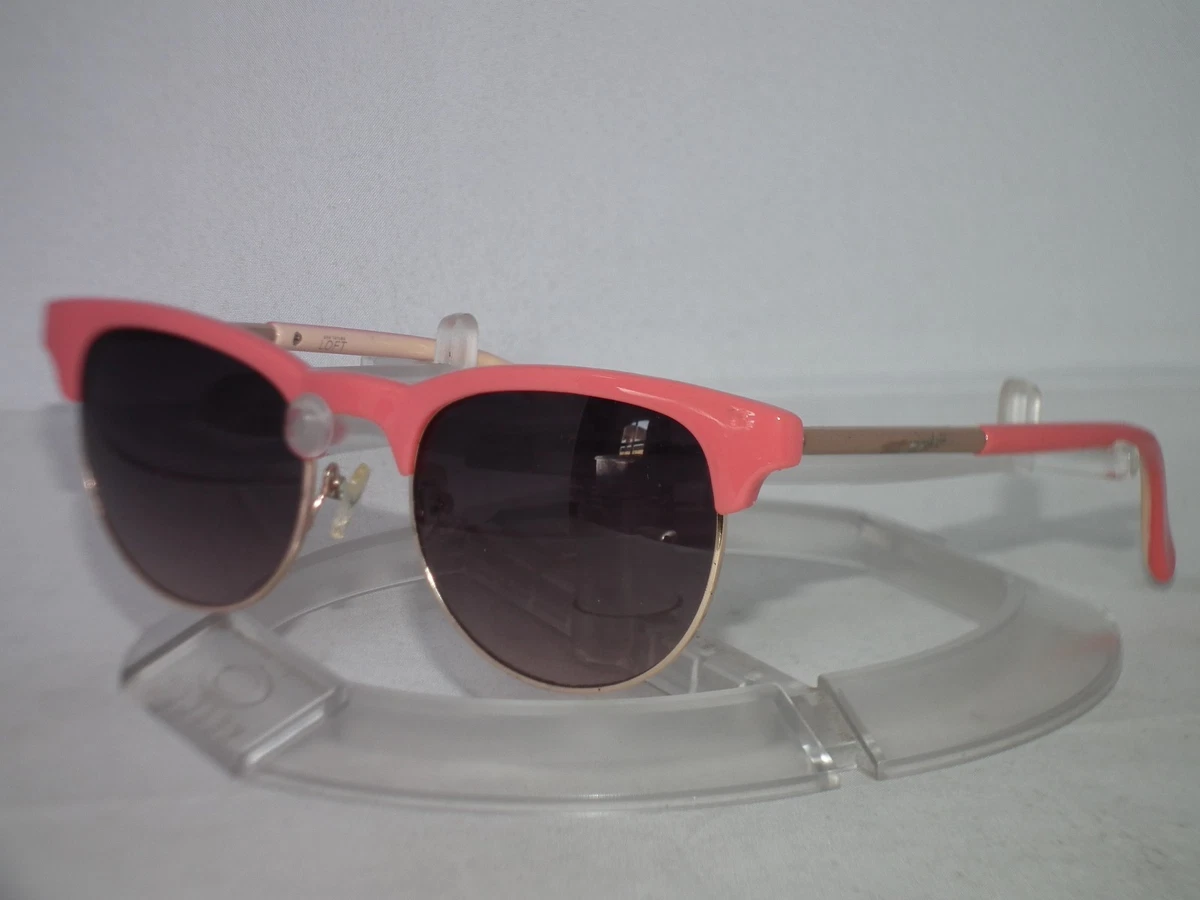 Ann Taylor LOFT Sunglasses Pink Black Grey Gradient Retro Browline