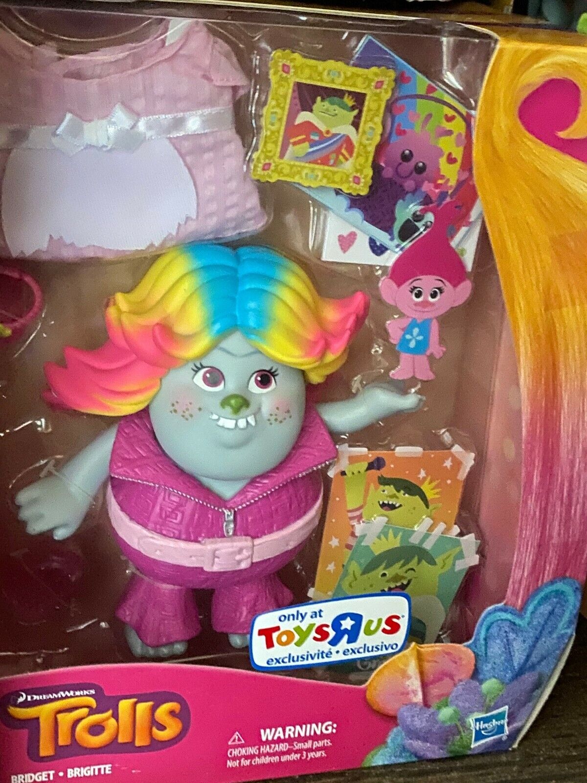 Trolls Bridget Lady Glitter Sparkles 6 Action Figure Toy Dreamworks Hasbro  2016