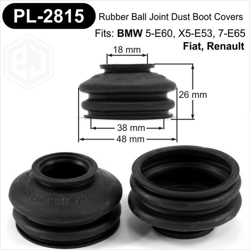 Ball joint rubber boot dust cover universal 2 x 18/38/25 track rod end Car Van - Picture 2 of 4