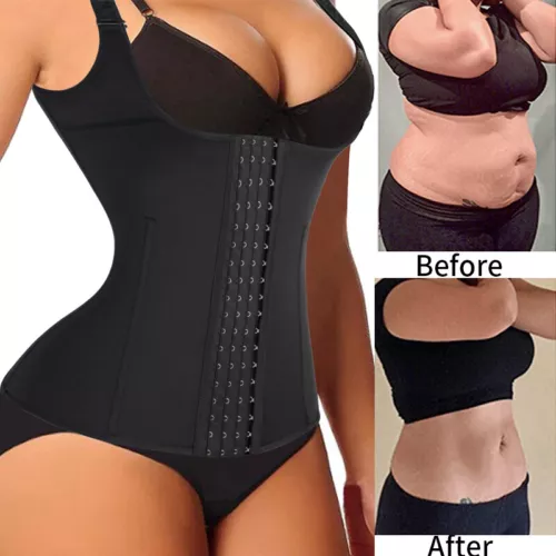 Mujeres Más Delgado Body Modelador Entrenador de Cintura Bajo el Busto Cincher Corsé Chaleco Prendas con Forma - Imagen 4 de 22