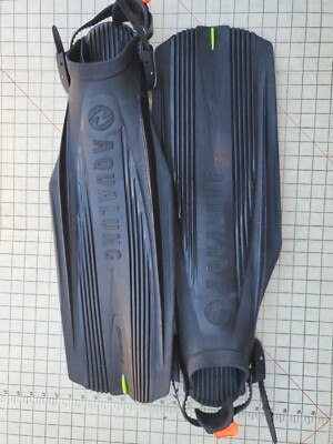 Aqualung Technisub Blades 2 II Flex  Fins Size Regular Upgraded Strap Italy