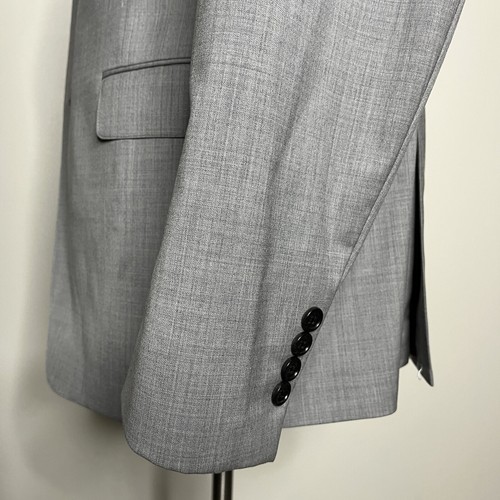 LNWOT Bonobos Jetsetter Blazer Mens Light Gray Solid Stretch Wool Athletic Fit - Picture 5 of 6