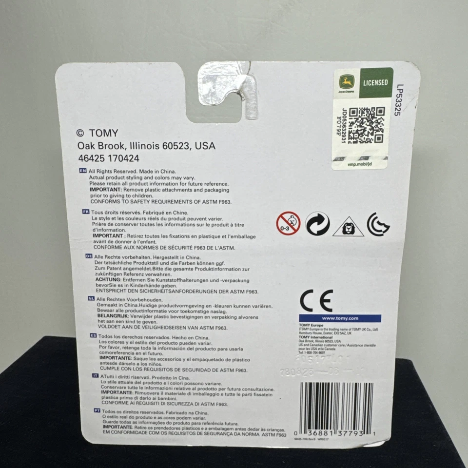 TOMY John Deere Mighty Movers Toy Tractor Green Color NEW - Image 2 of 3