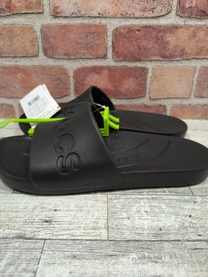 Crocs Essentials Slide Men's 8 Women's 10 Black Comfort 210088-001 NWT