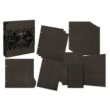 Graphic 45 - Black Binder Album with Interactive Pages, 4503001