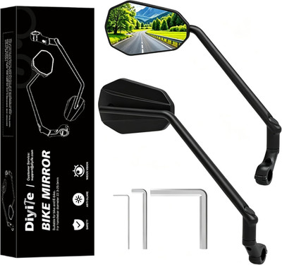 Langer Fahrradspiegel, [HD großer Weitwinkel] [1 Paar] Diyife Fahrrad Rückspiegel...