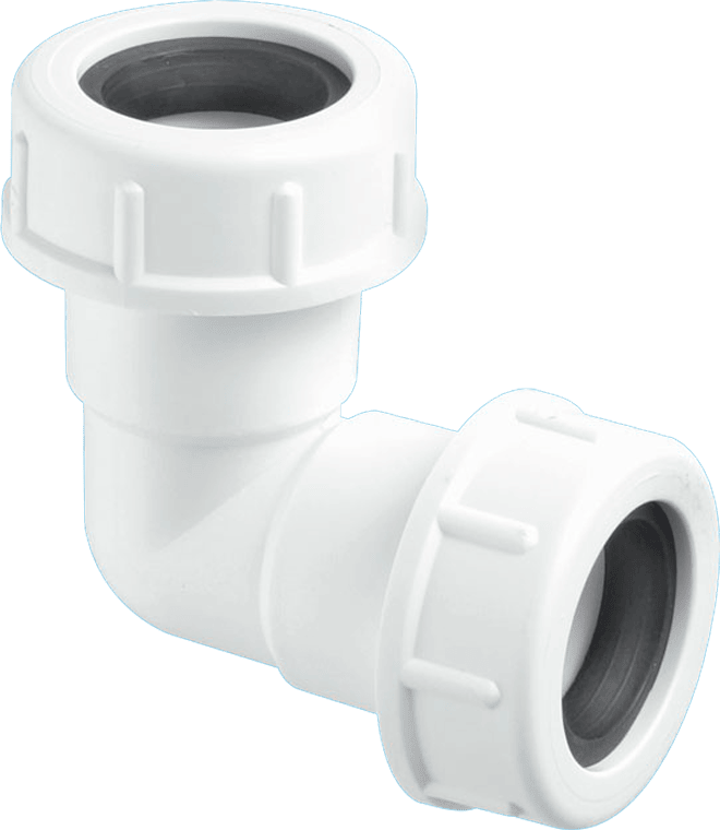 Mcalpine R2M 19/23mm Universal 135° Overflow Bend Easy To Install In Tight Space