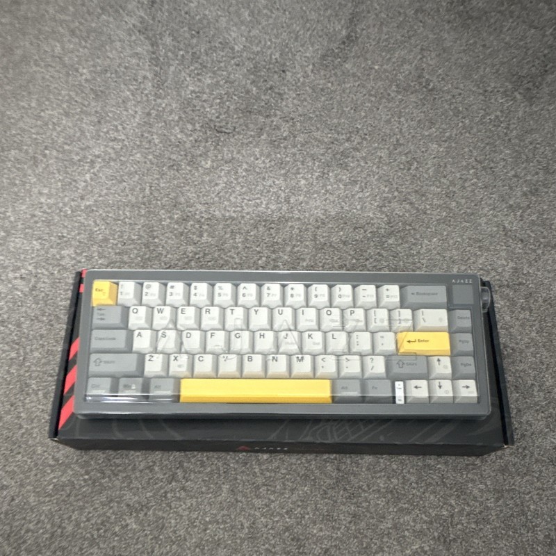 AJAZZ AK650 Mechanical Keyboard Wired USB-C QWERTY English Grey/White/Yellow