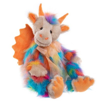 Charlie Bears Rainbows End 2024 | Multicolored Unique Dragon Plush Collectable