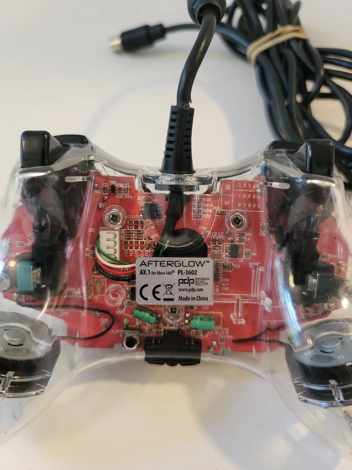 Microsoft Xbox 360 Clear PDP Afterglow Wired Controller Model PL-3602 - Image 4 of 4