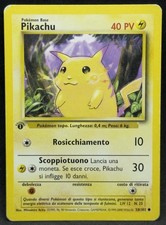 POKÉMON~PIKACHU~58/102~SET BASE~1A EDIZIONE~ITALIANO~LP-