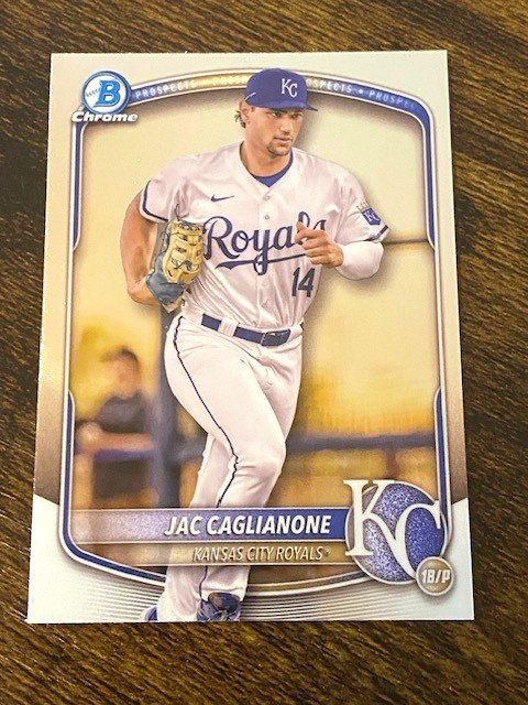 Jac Caglianone - 2025 Bowman Chrome - Prospect/Rookie - #BCP-103 - KC Royals
